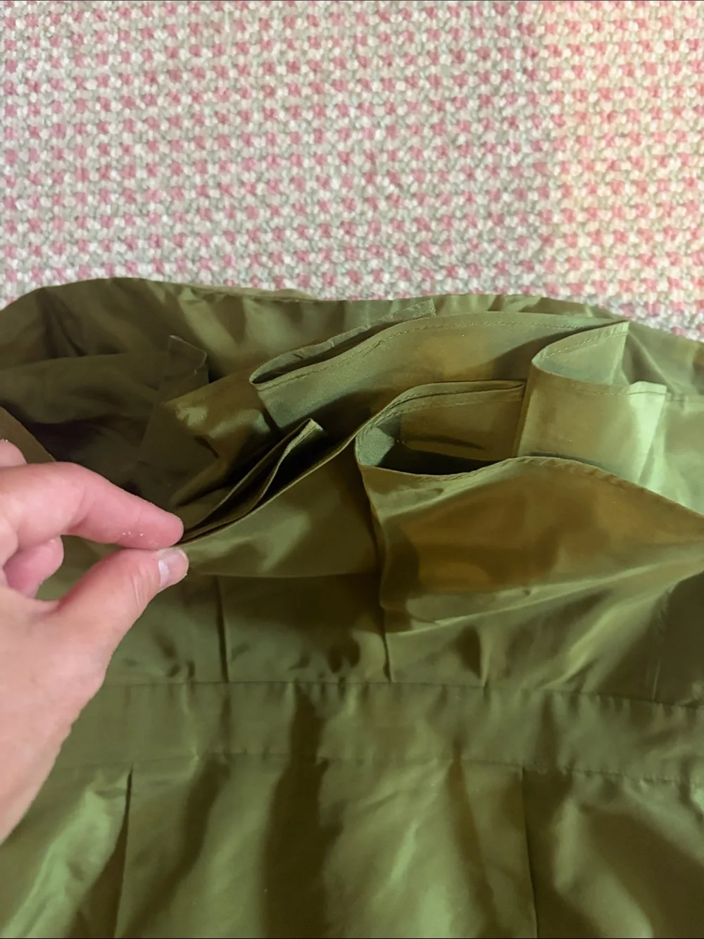 Size 6 J.Crew green taffeta Strapless Dress